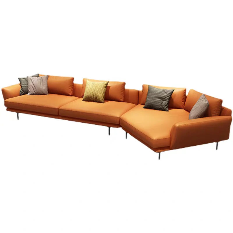 

#A Living Room Sofa in the Nordic Minimalist Light Luxury Style