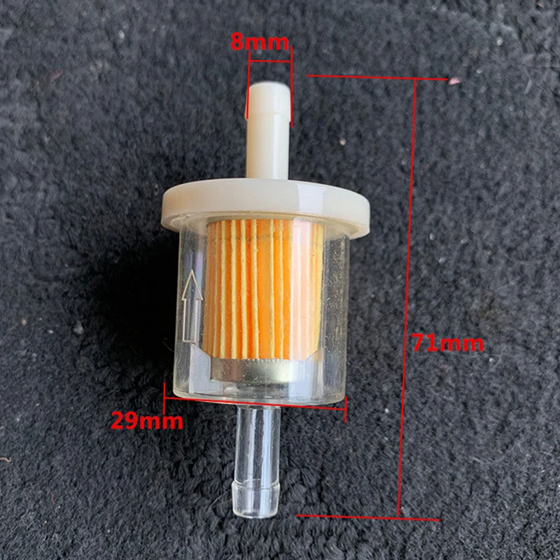 1PC Scooter Motorcycle Moped Scooter Dirt DIY Accessories Universal 8mm Hose Motorcycle Petrol Gas Fuel Gasoline Oil Filter image 5