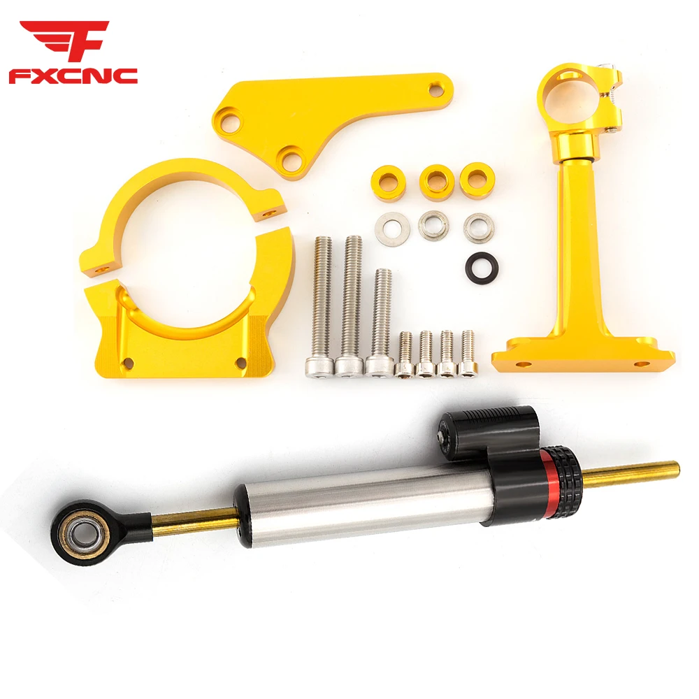 

For Kawasaki ER6N ER6F Ninja 650R 2006-2008 CNC Motorcycles Steering Stabilize Damper Bracket Mount Mounting Support Holder Kit