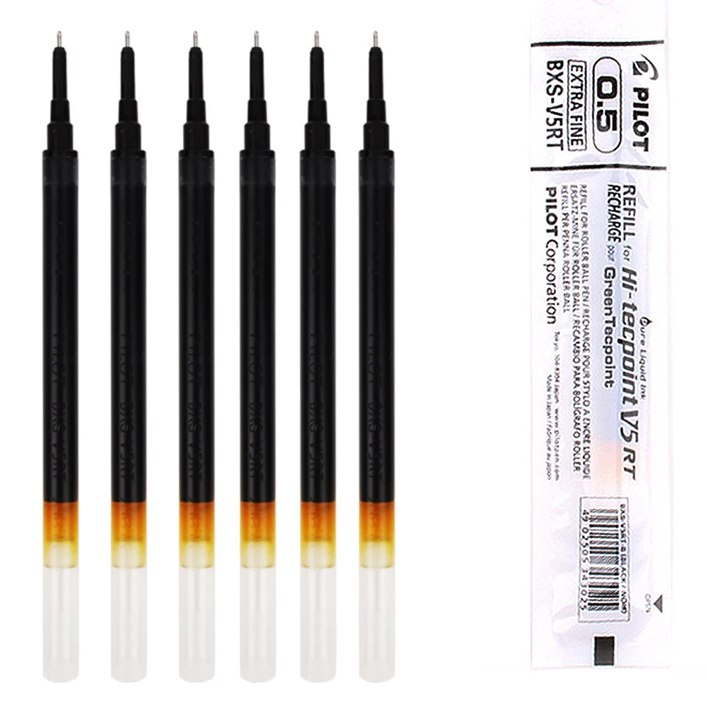 

6pcs PILOT BXS-V5RT Gel Pen Refill 0.5mm Smooth Writing Retractable Gel Ink Pen Refill for Pilot Pen BXRT-V5/ BX-GR5