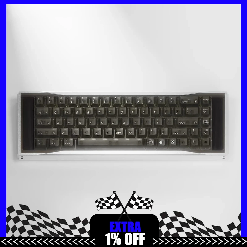 LeleLab SupSup Apple Pie PC Keycaps Grey Fog Permeable Keycap Original Factory Personalized Keyboard Keycaps Customized PC Gifts