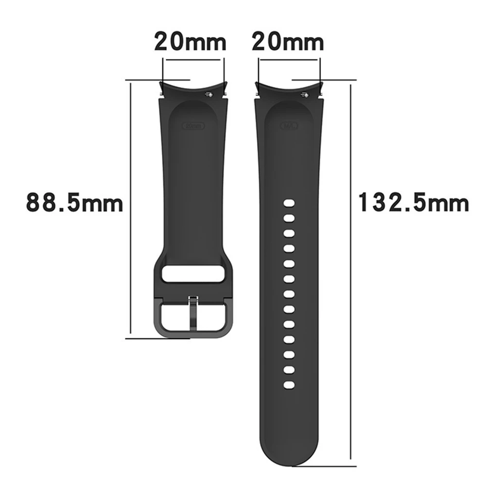 20mm Band For Samsung Galaxy Watch 7 6 4 5 pro 44-40mm 45 Sport Silicone Bracelet Galaxy Watch 4/6Classic 42/46mm 43/47mm Strap