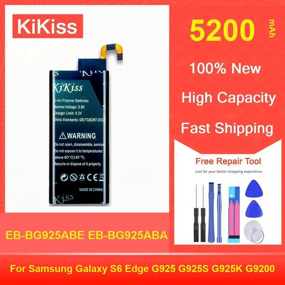 

Mobile Phone Li-Ion Polymer Battery For Samsung GALAXY S6 Edge G9250 G925FQ G925F G925S G925V G925A EB-BG925ABE