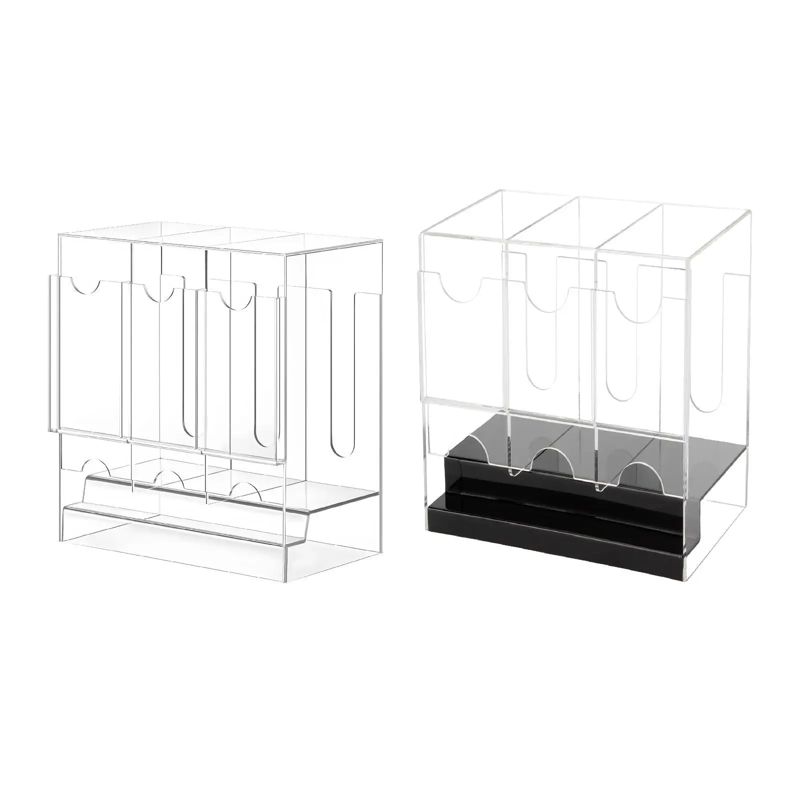 

Диспенсер для упаковки бустеров Прозрачный органайзер премиум-класса с базовым диспенсером для карточек