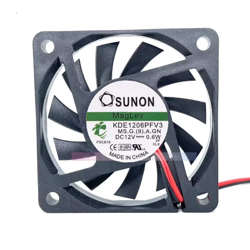 

NEW CPU Cooler Fan for SUNON KDE1206PFV3 Cooling Fan 12V 0.6W 6CM 6010 60*60*10MM