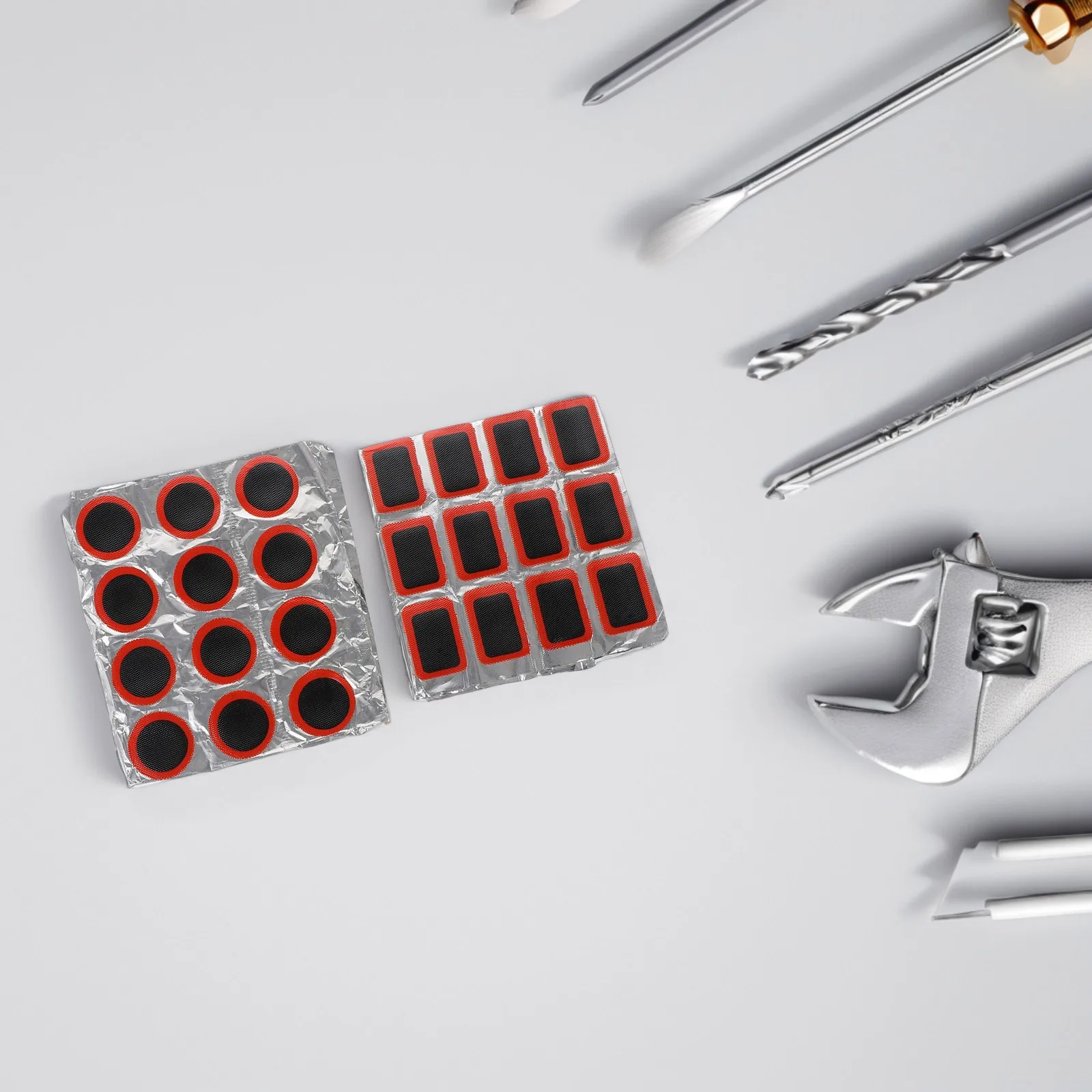 192 قطعة بقع إطار دراجة 25 مللي متر التصاق قوي ثقب إصلاح ملصقات ل الأنبوب الداخلي دراجة نارية عجلة المطاط التصحيح أداة