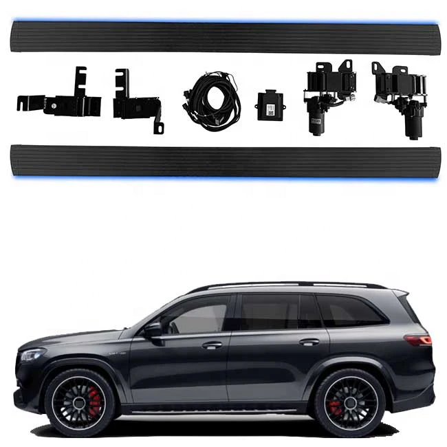 Custom Automatic Power Step Electric Running Boards Side Steps Pedal with LED Light for BENZ