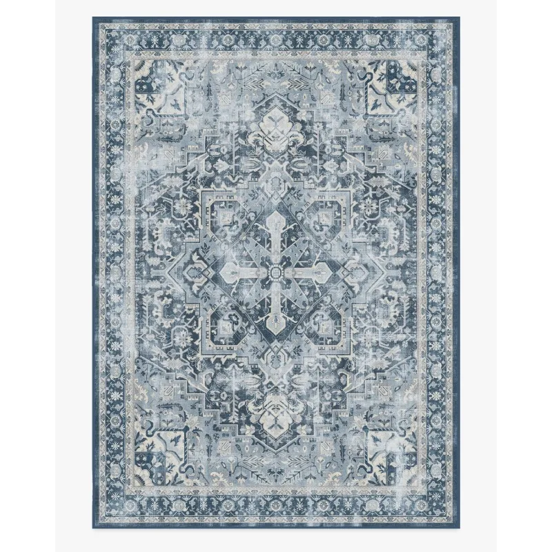 Traditional Persian washable rug vintage Turkish geometric pattern living room bedroom carpet bathroom hallway washable rug