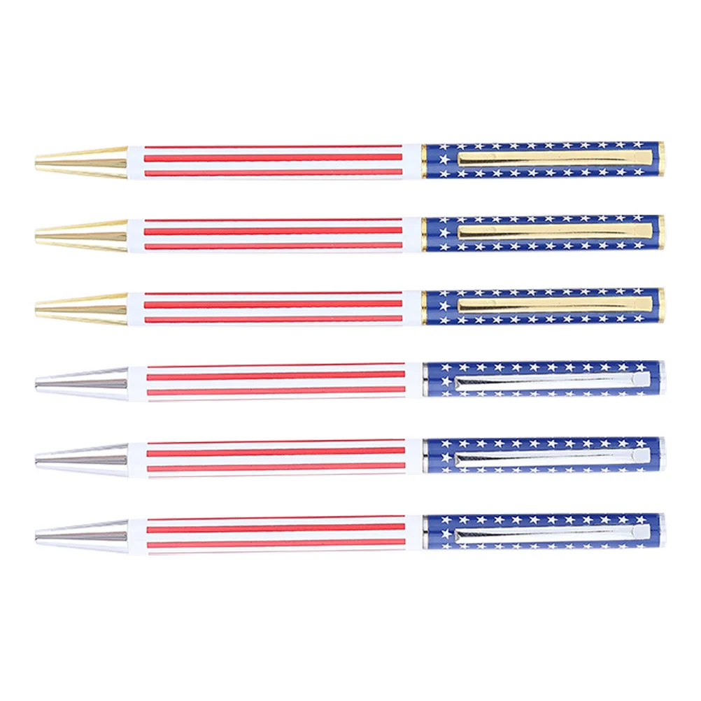 

6Pcs Colorful Star Theme Ballpoint Pen Rotating Mechanism Easy Writing Lightweight Pens for Travel Study Party Bag Filler