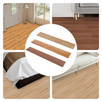 PVC Flooring 36 Pieces Self-Adhesive Flooring Waterproof Fireproof Floor Stickers Easy to Clean for Kitchen Bedroom