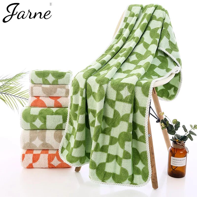 70x140cm Bamboo Charcoal Coral Velvet Fiber Bath Towel Adult Quick-drying Soft Absorbent bath towel large size for men