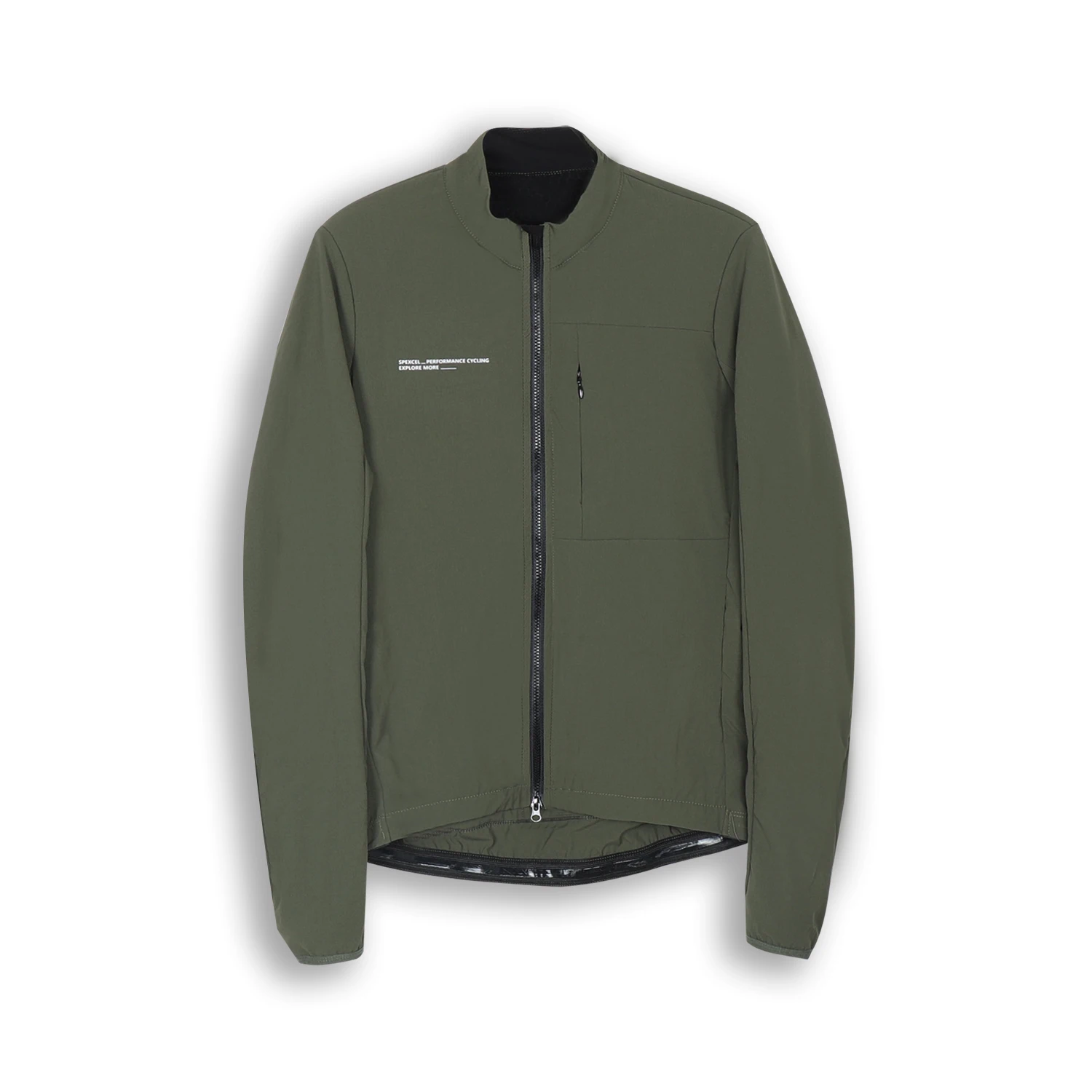 SPEXCEL 22-isolierte Jacke Explore 3-Jahreszeiten-Radjacke aus winddichtem und thermischem Fleece im Inneren, 2-lagig, mit Brusttasche – Detail 11