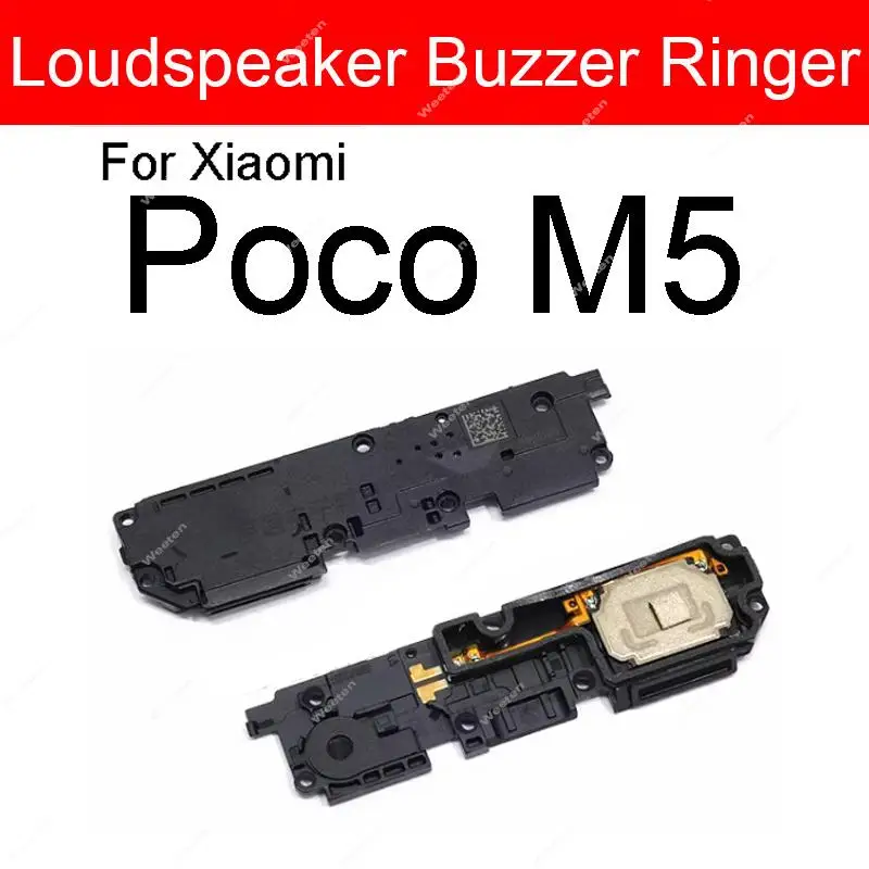 Loudspeaker Sound For Xiaomi Poco C31 C40 C50 C51 C55 X5 F5 M5 M5S M4 Pro 4G 5G Loud Speaker Buzzer Ringer Flex Repair Parts