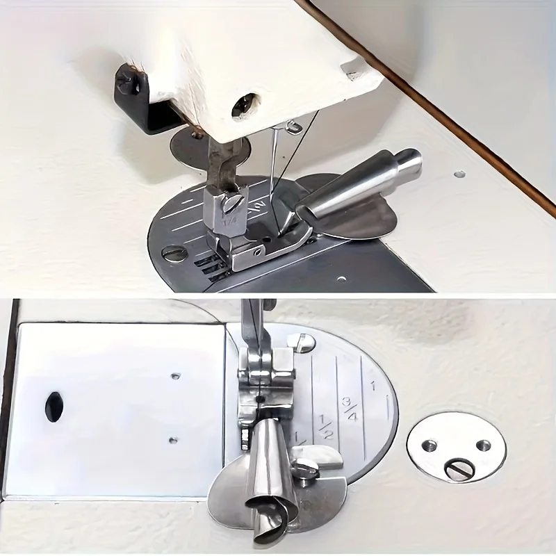 

Sewing Machine Hemming Device Spiral Edge Curling Sewing Machine Accessories DIY Universal Sewing Rolled Hemmer Foot