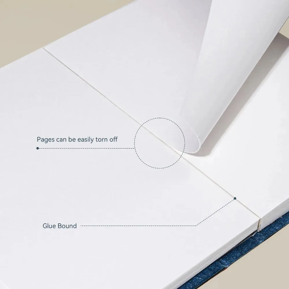 Arrtx Premium A6 كراسة الرسم 5.8x4.1 60 ورقة/120 صفحة 180gsm ورق خالي من الأحماض كتاب رسم فارغ غلاف فني محمول للفنان #6