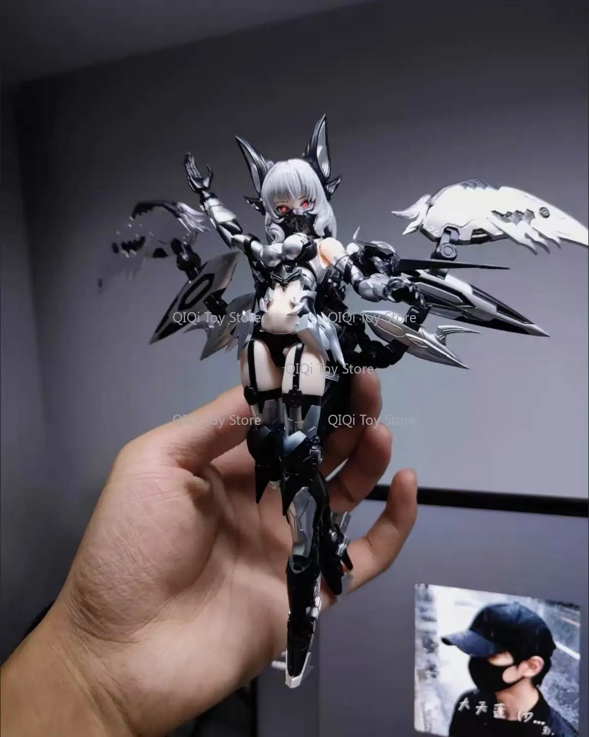 

In stock Yumo Road Endless Night Camilla Youyin Blood Charm Machine Girl Assembly Model, 1/12 Scale