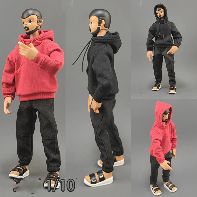 

Модель повседневных спортивных брюк и толстовки в масштабе 1/10 для фигурок 7 дюймов, аксессуары для самостоятельной сборки