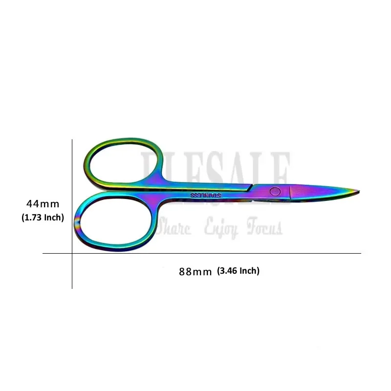1-5Pcs Color Stainless Steel Mini Scissors For First Aid Kits Supplies Hand Craft Scissors Makeup Eyebrow Eyelashes Cut