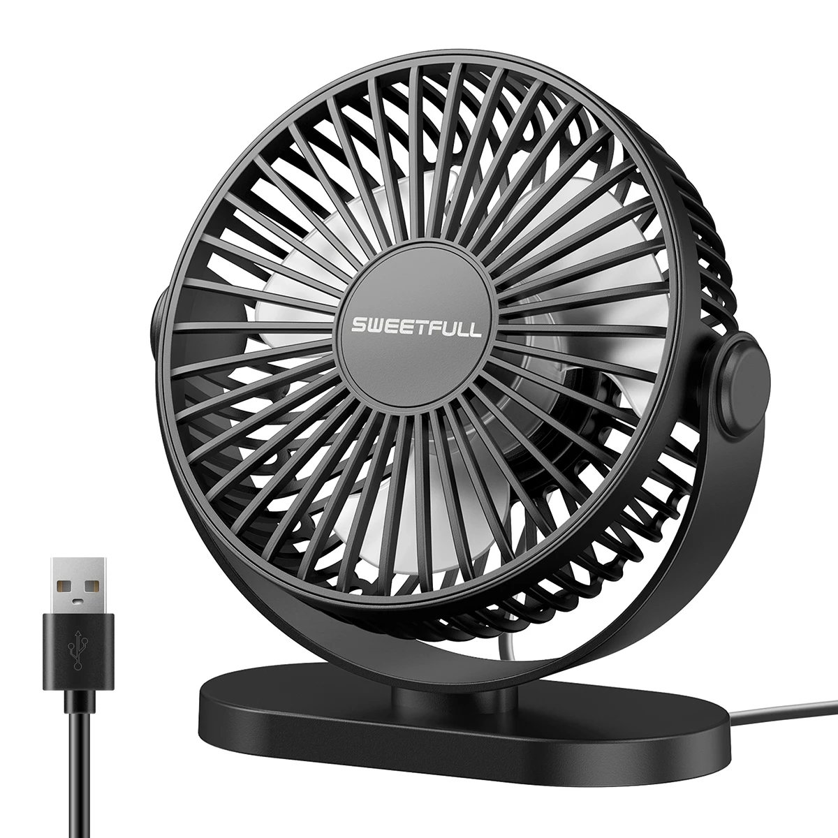 Compact USB Desk & Wall Fan – 3 Speeds, Whisper-Quiet product image
