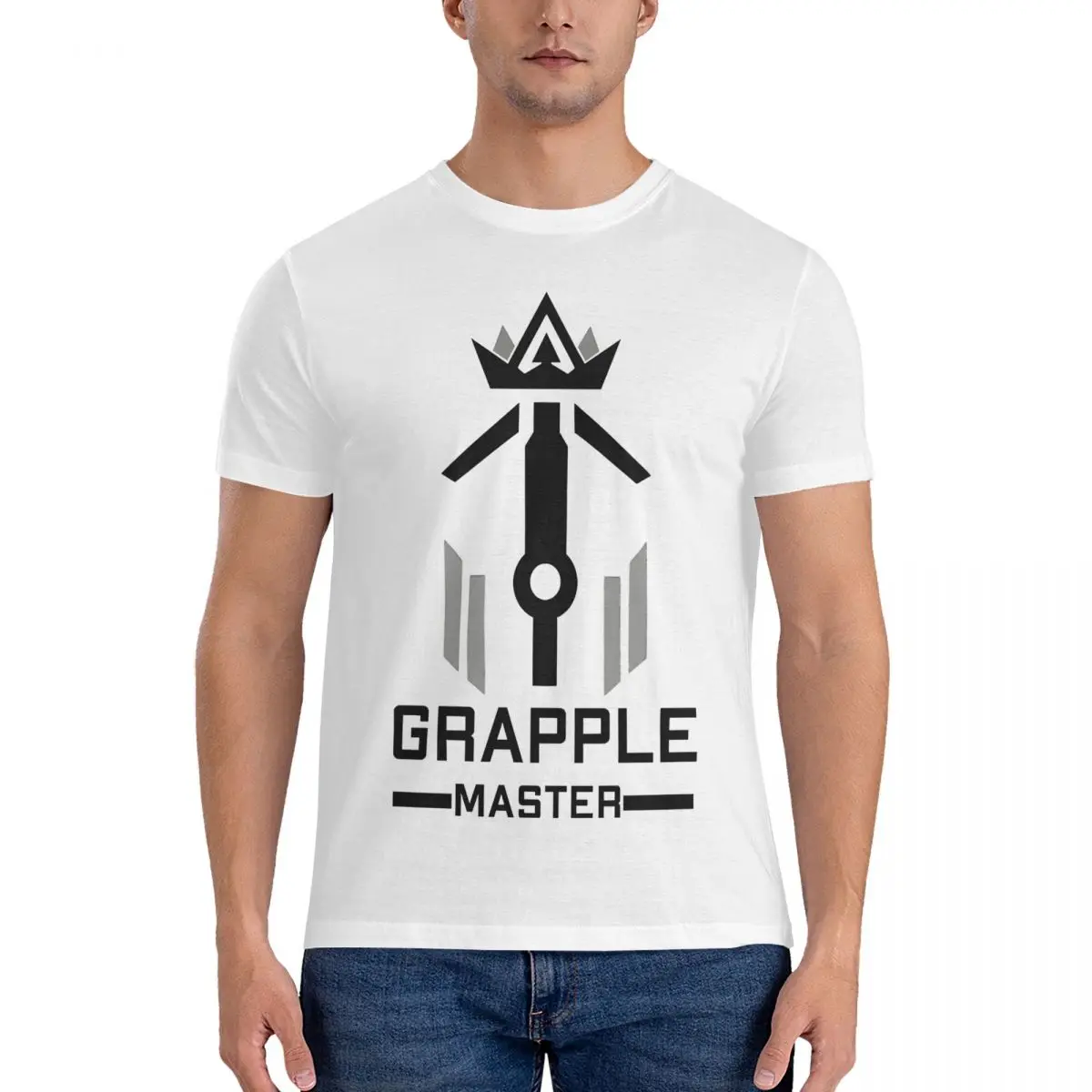 Grapple Master T Shirt for Men 100% Cotton Funny T-Shirt Crewneck Apex Legends Tee Shirt Short Sleeve Tops Gift Idea