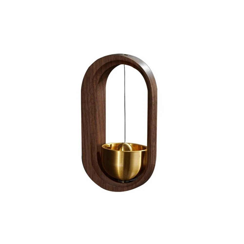 Doorbell,Entrance Alert Chime Doorbell Lightweight Decorative Wooden Doorbell Entry Door Ornaments Wind