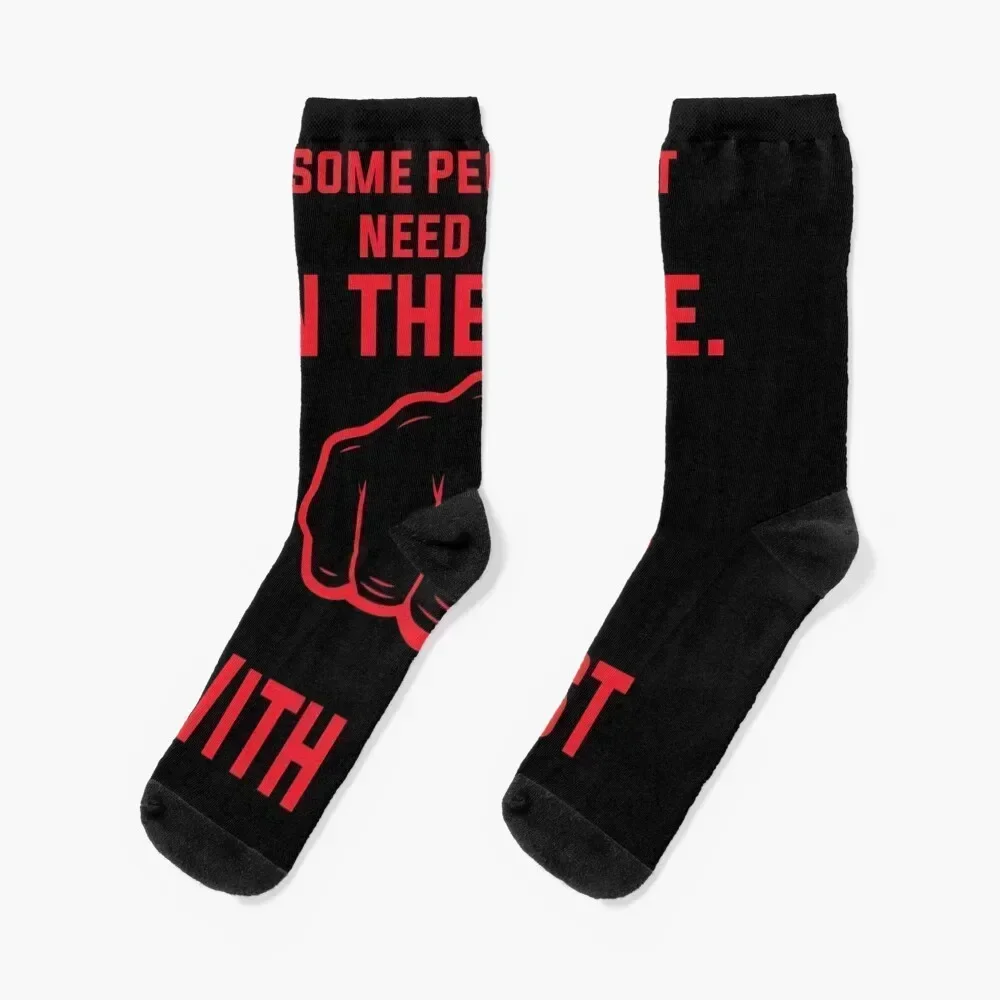

Funny Boxing Quote and Vintage Boxer Boxing Gloves Design Socks funny gifts Non-slip designer Men Socks Luxury Brand Women's