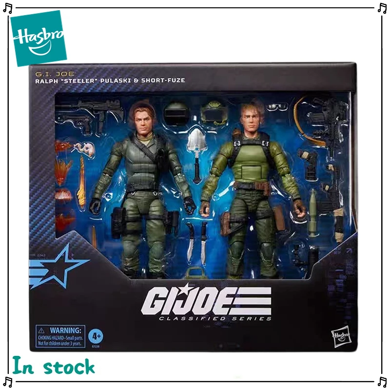 Figura de Anime Original de Hasbro G.I.JOE Steele y Short Fuze, Modelo de Juguete Coleccionable para Regalo