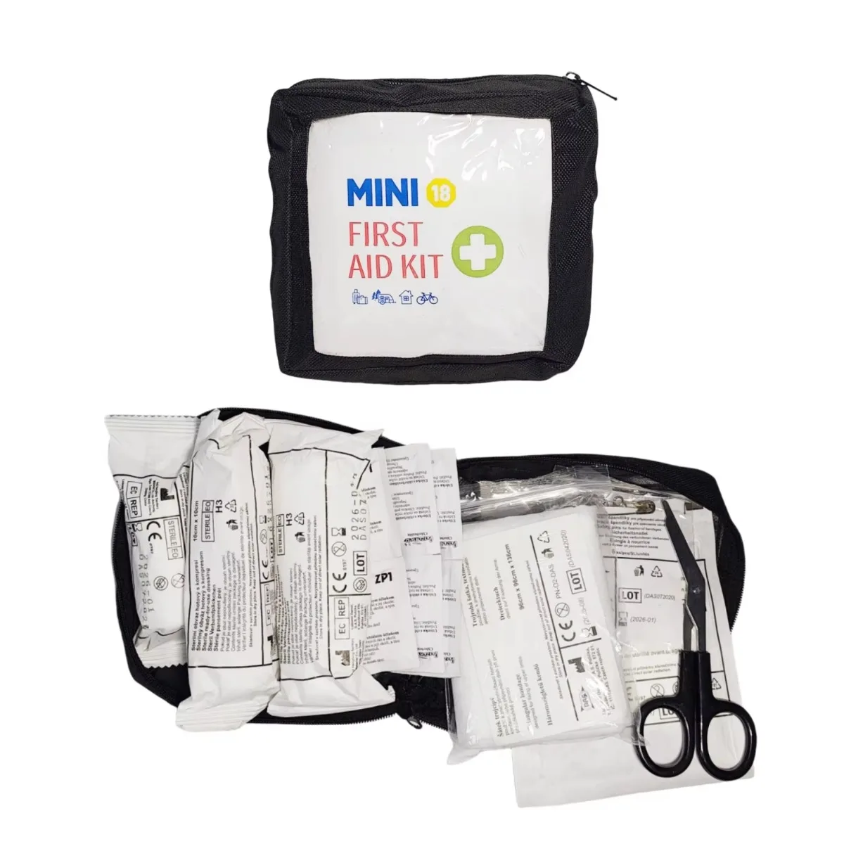 Small First Aid Kit Waterproof Portable Compact Survival Trauma Medical Bag Car Essential Home Multiple Purpose Emergency Kit