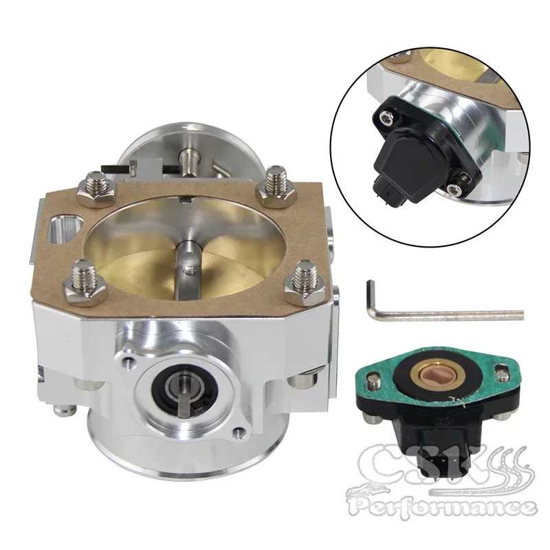 For Honda Stream 70mm Throttle Body & Throttle Position Sensor K20A1 01-06 Civic/Integra Type R K20A2 Acura RSX Type S 02-04