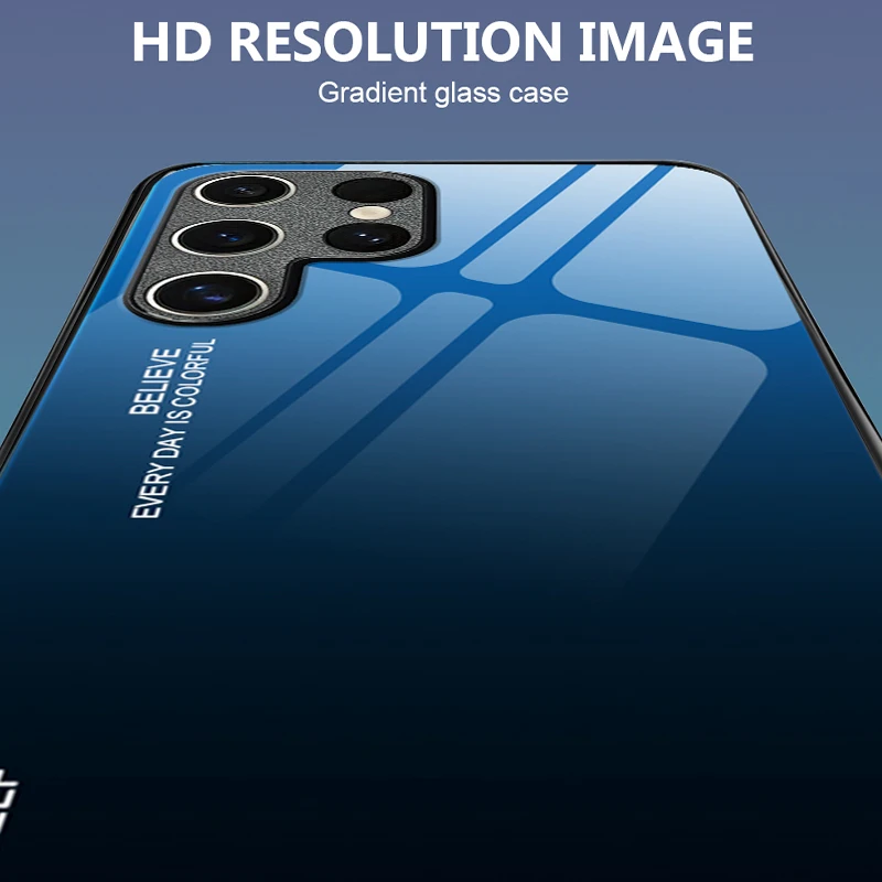 삼성 S24 울트라 케이스, 삼성 갤럭시 S22, S23, S24 울트라 플러스, S20 FE, S10E, S9 후면 커버, 럭셔리 강화 유리 휴대폰 쉘