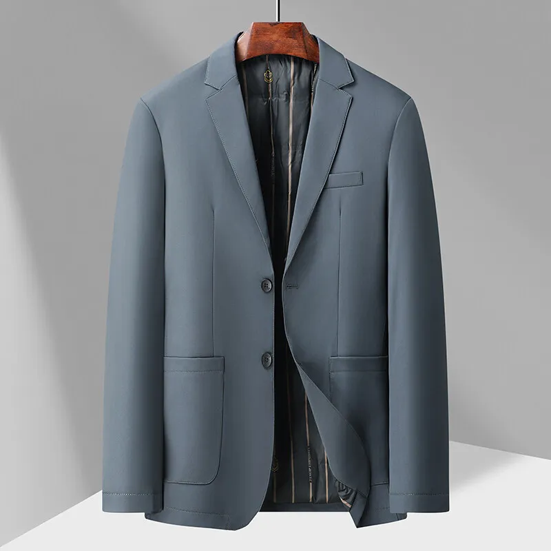 بدلة شتوية للرجال موضة الأعمال سترات دافئة مبطنة للأسفل بزرين سترة رجالي chaquetas de invierno para mujer JK-199