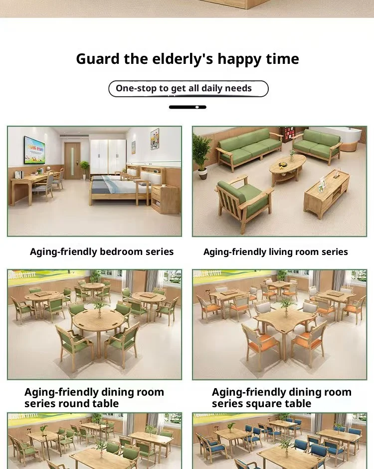 خزانة ملابس حديثة من الخشب الصلب لكبار السن بسعة كبيرة وتصميم موفر للمساحة لأثاث غرف النوم #6