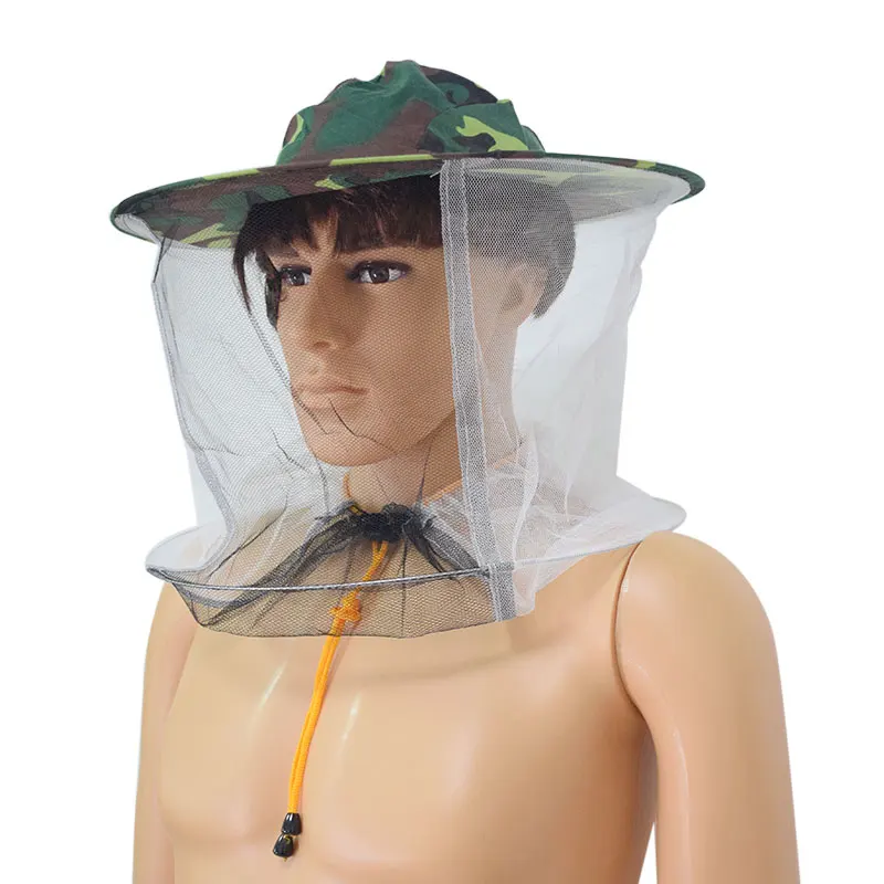 

Beekeeping Anti-Mosquito Head Face Protector Net Hat, Insect Bugs Bee Proof Mesh Hat, Outdoor Fishing Sun Cap Face