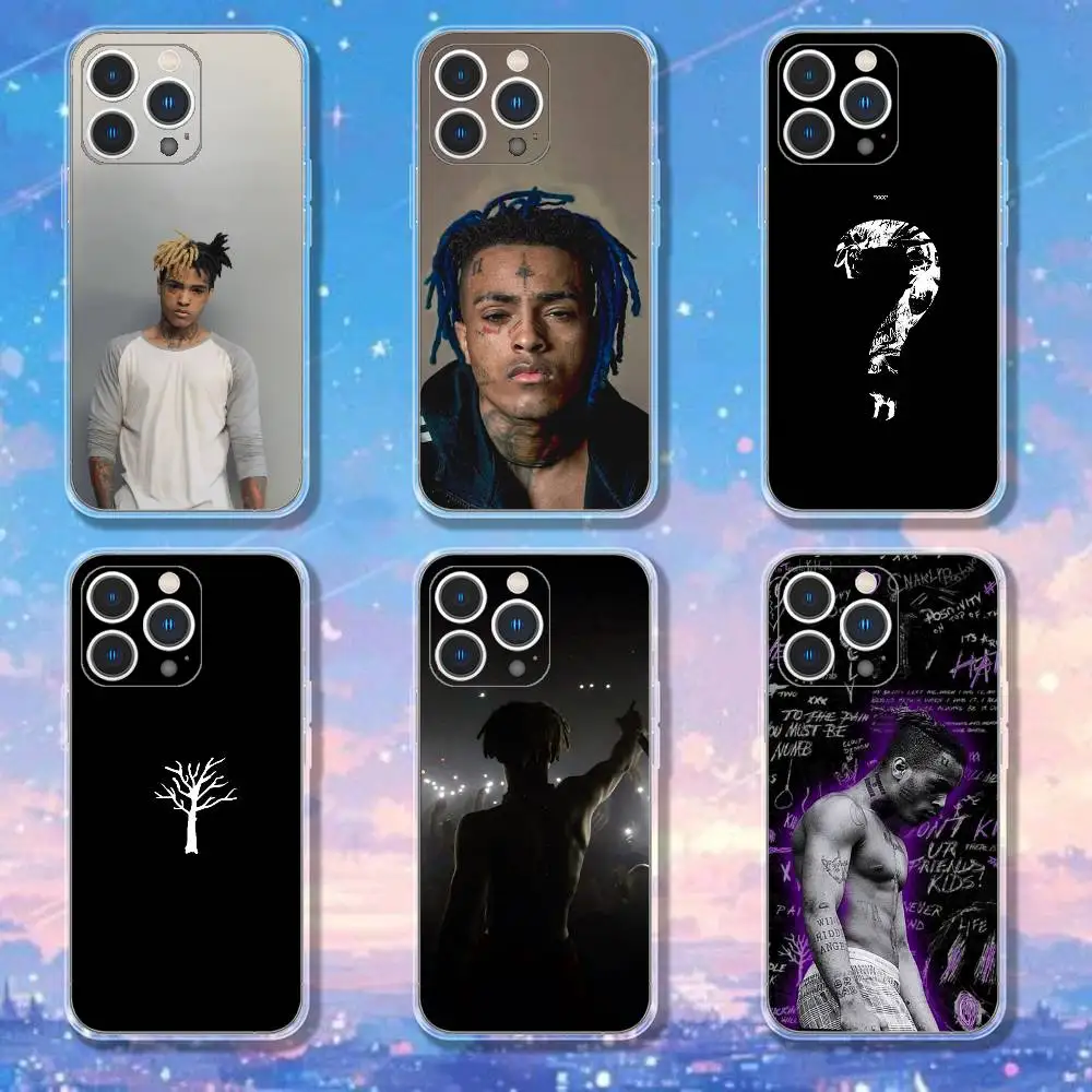 

Rapper X-XXXTentacionS Phone Case For iPhone 17,16,15,14,13,12,11 Pro,Max,Plus,X,XS,XR,SE4,E Mini Transparent Soft Cover