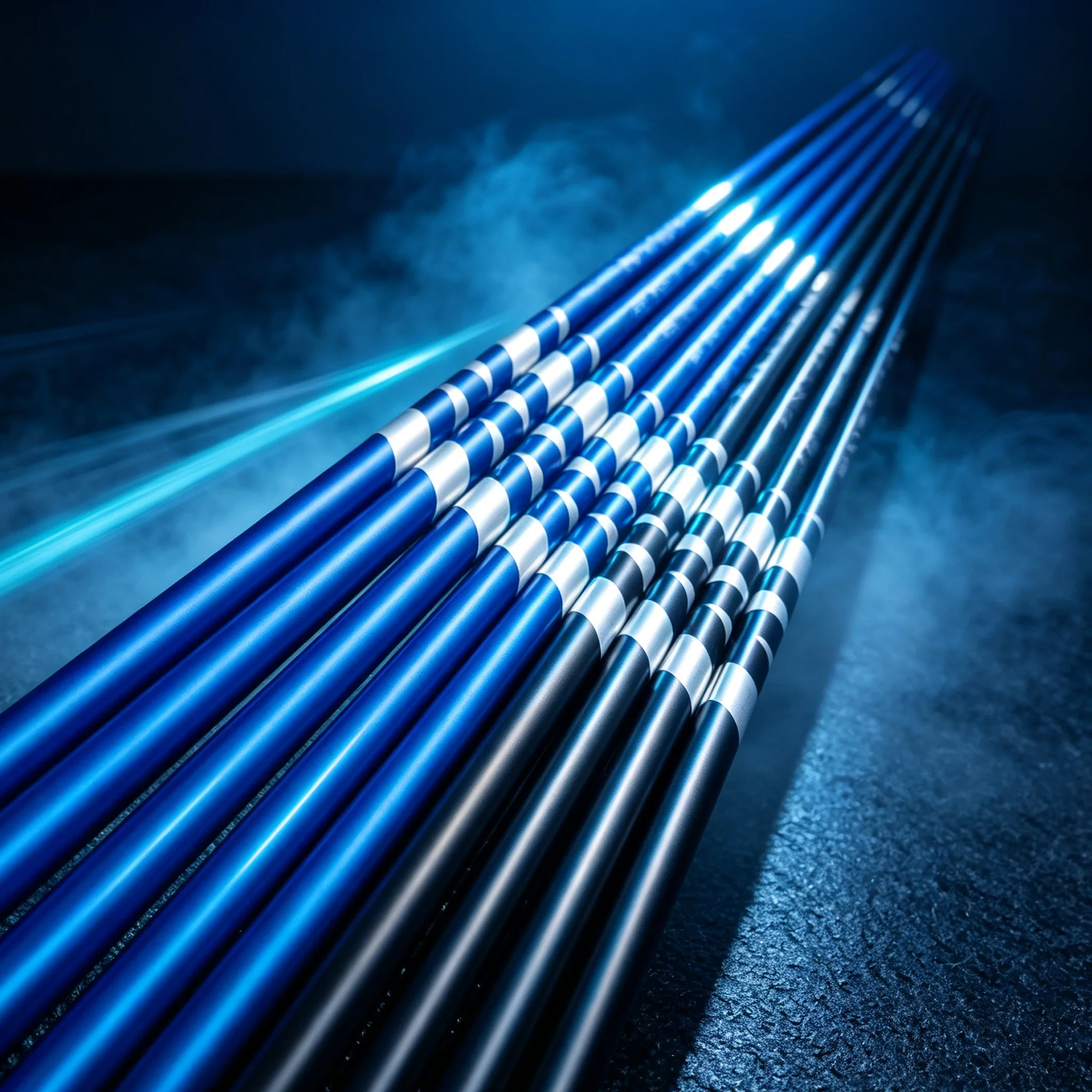 New Blue/Black 45inch Golf Club Shaft - Professional-Grade Driver Shaft, Offering Super High Ball Speed and High Forgiveness, with a Streamlined Carbon Fiber Texture Design for Superior Performance