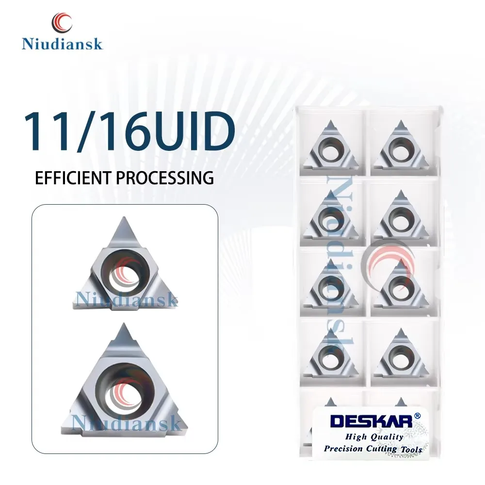 DESKAR 11UID A55 A60 L55 C60 D60 16UID A55 A60 5.0TR LDA Herramienta de torneado roscado para torno de control numérico, Cuchilla de corte, Pieza de corte
