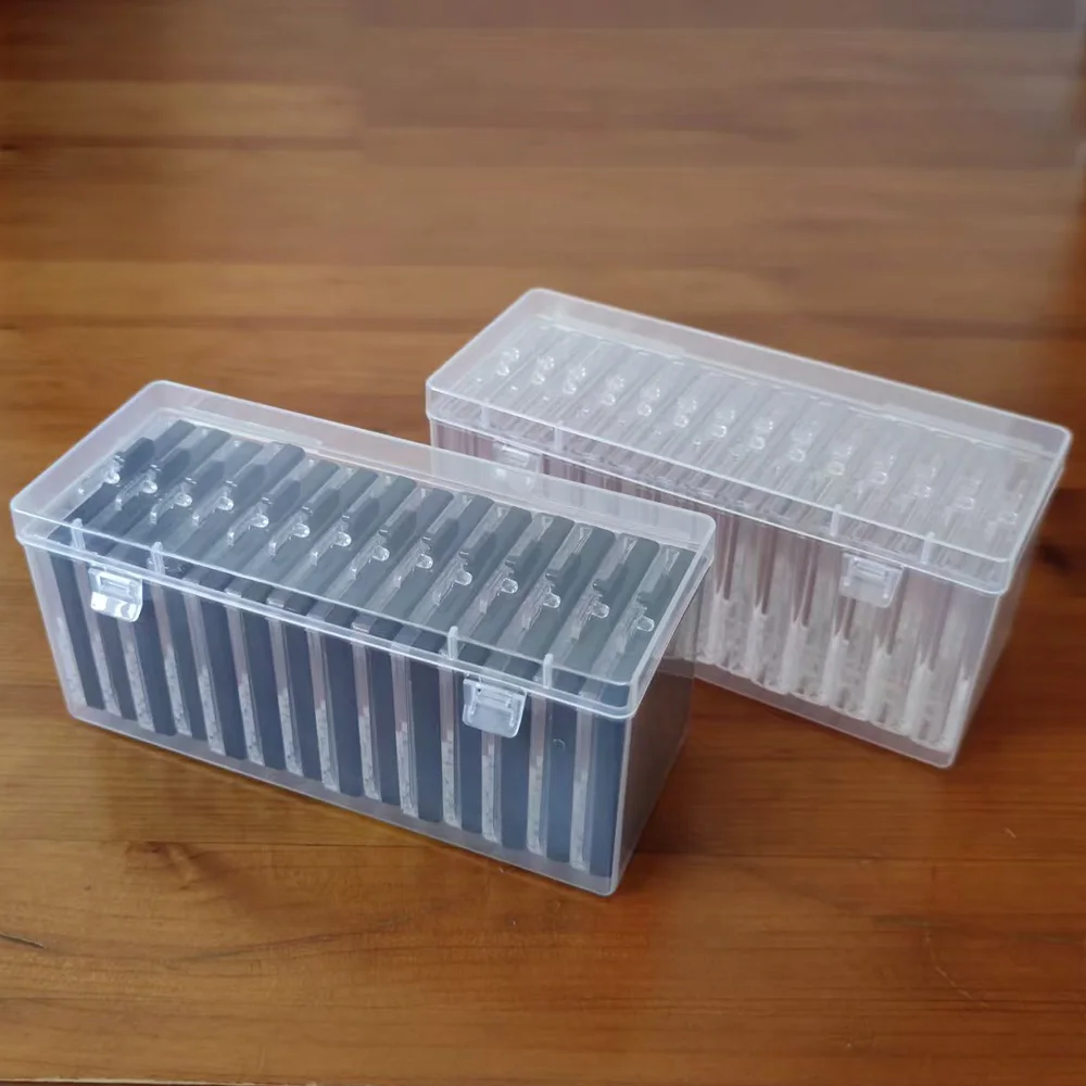 14Pcs Transparent Loose Diamond Storage Box Gemstone Organizer Floatng Specimen Stone Case Gift Package for Gems Zircon IGI GIA