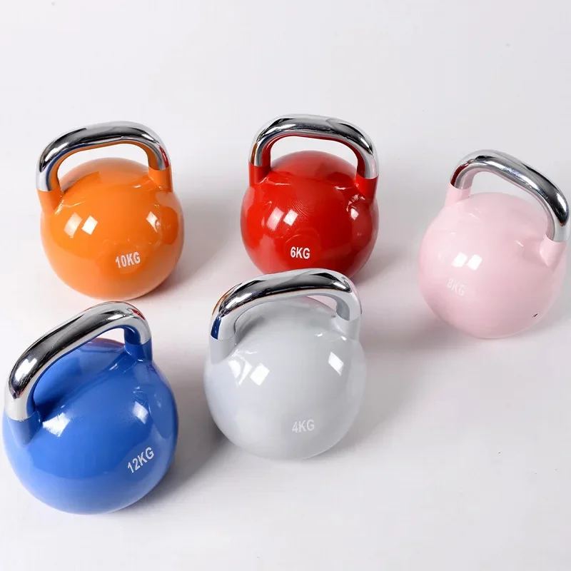 gym and home dumbbell fitness OEM Miniature Cast Iron Painted Competition Kettlebell