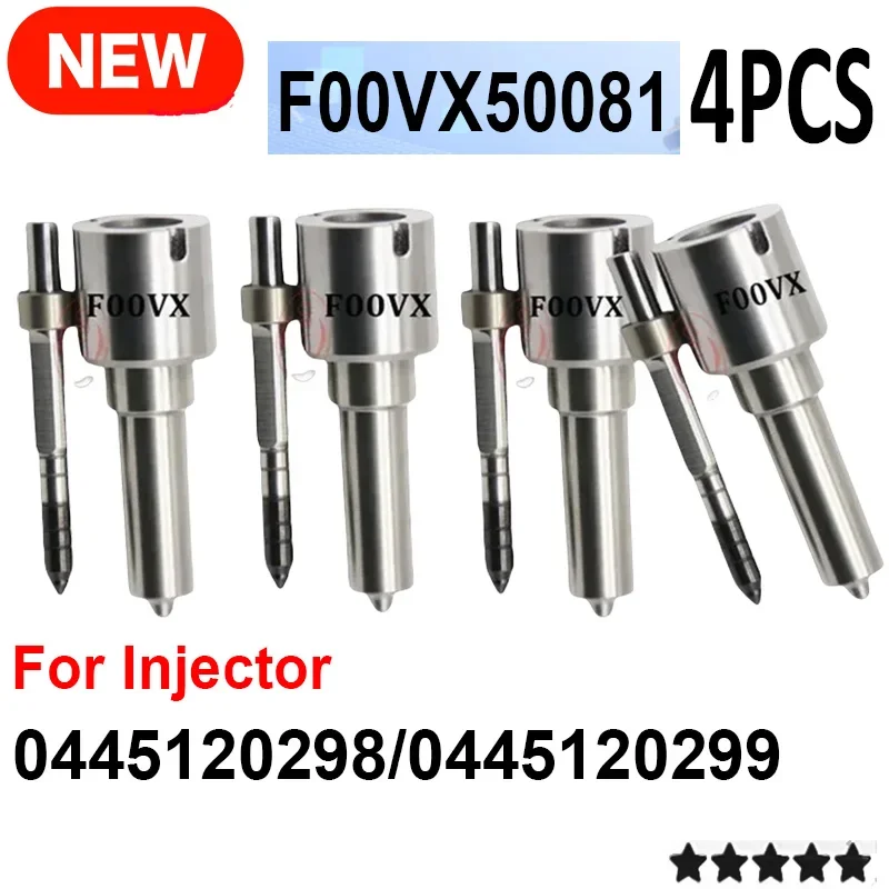 4PCS F00VX50038 PIEZO NOZZLE FOR LNJECTOR 0445120104 0445120207 0986435539 ORLTL Diesel Common Rail Fuel Injector