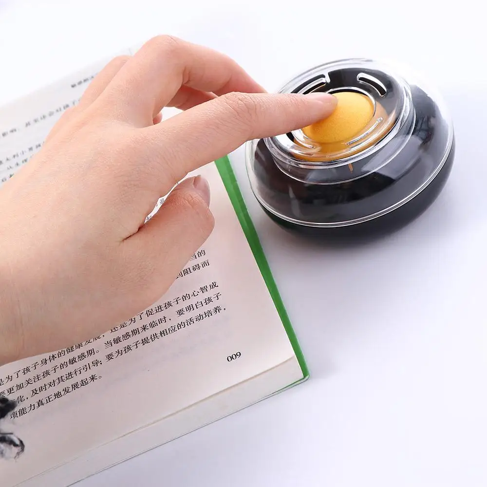 Round Case Treasurer Bank Teller Money Counting Tool Finger Wetted Tool Finger Wet Device Accounting Wet Hand Device