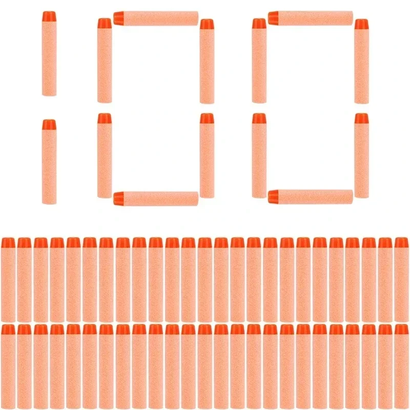 Оранжевые пули с круглой головкой 7,2 см для пейнтбольного пистолета N-strike Elite Series Blasters Foam EVA Refill Дартс Детские игрушечные пистолеты Аксессуары