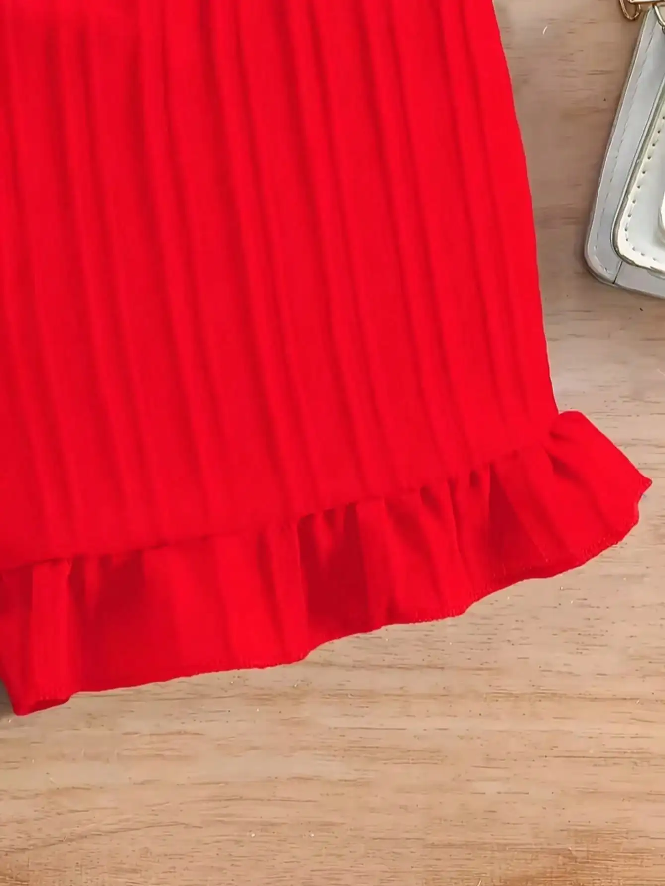 Lässiger, eleganter Overall für Kinder mit Rundhalsausschnitt, Trägern, einfarbig, mit Schleife an der Taille, Shorts, bequeme Passform, Kinderoutfit – Detail 8