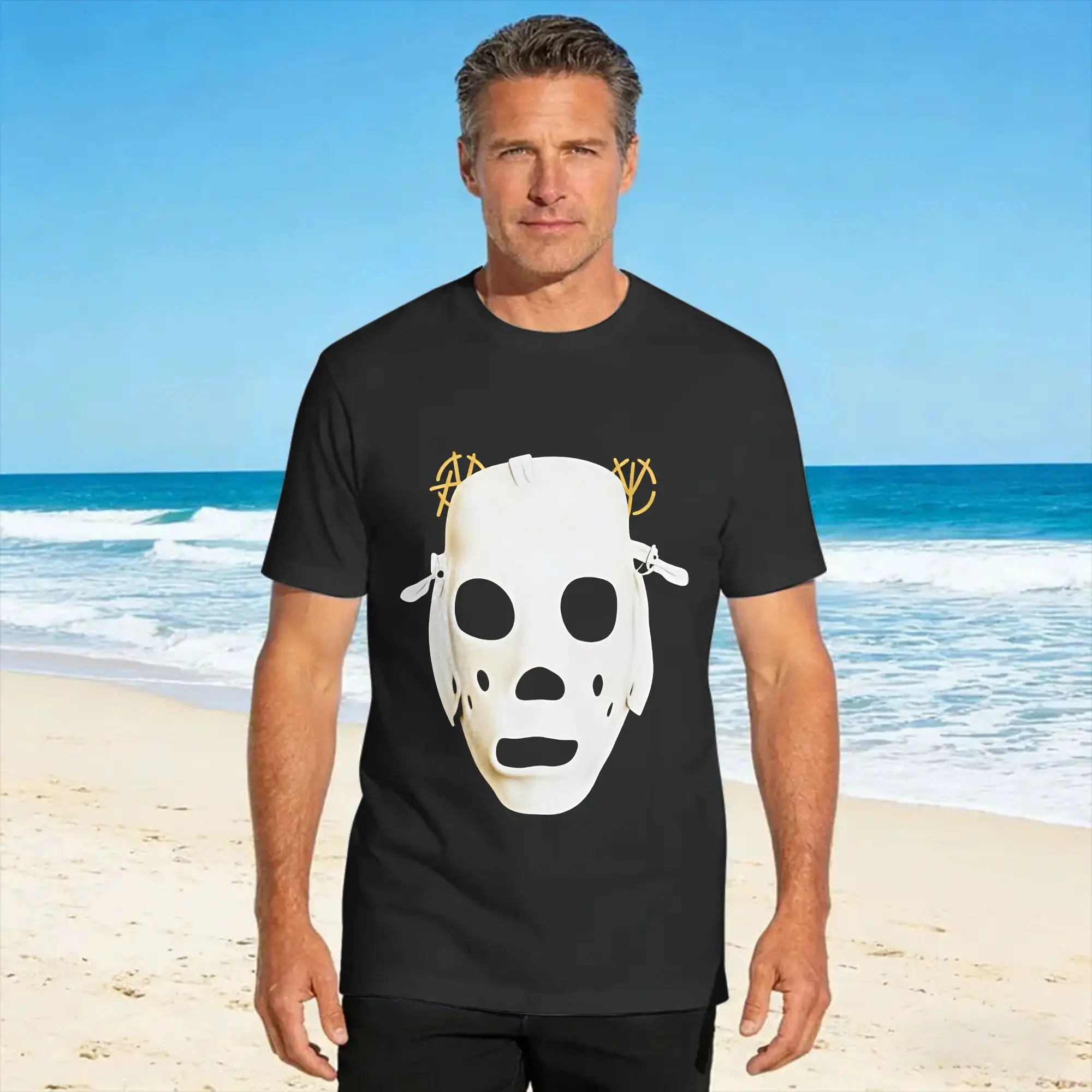 Men T-Shirt JJK Golden Maknae same style Mask graphic T-Shirts Trendy Cool  Summer Tee Shirt Y2K Casual Cotton Clothing 6XL