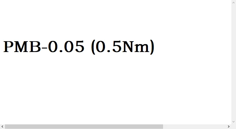 

Микроэлектромагнитный порошковый тормоз PMB 24В PMB-0.05 (0.5Нм) PMB-0.1 (1Нм) PMB-0.2 (2Нм) PMB-0.5 (5Нм) Одноосный порошковый тормоз