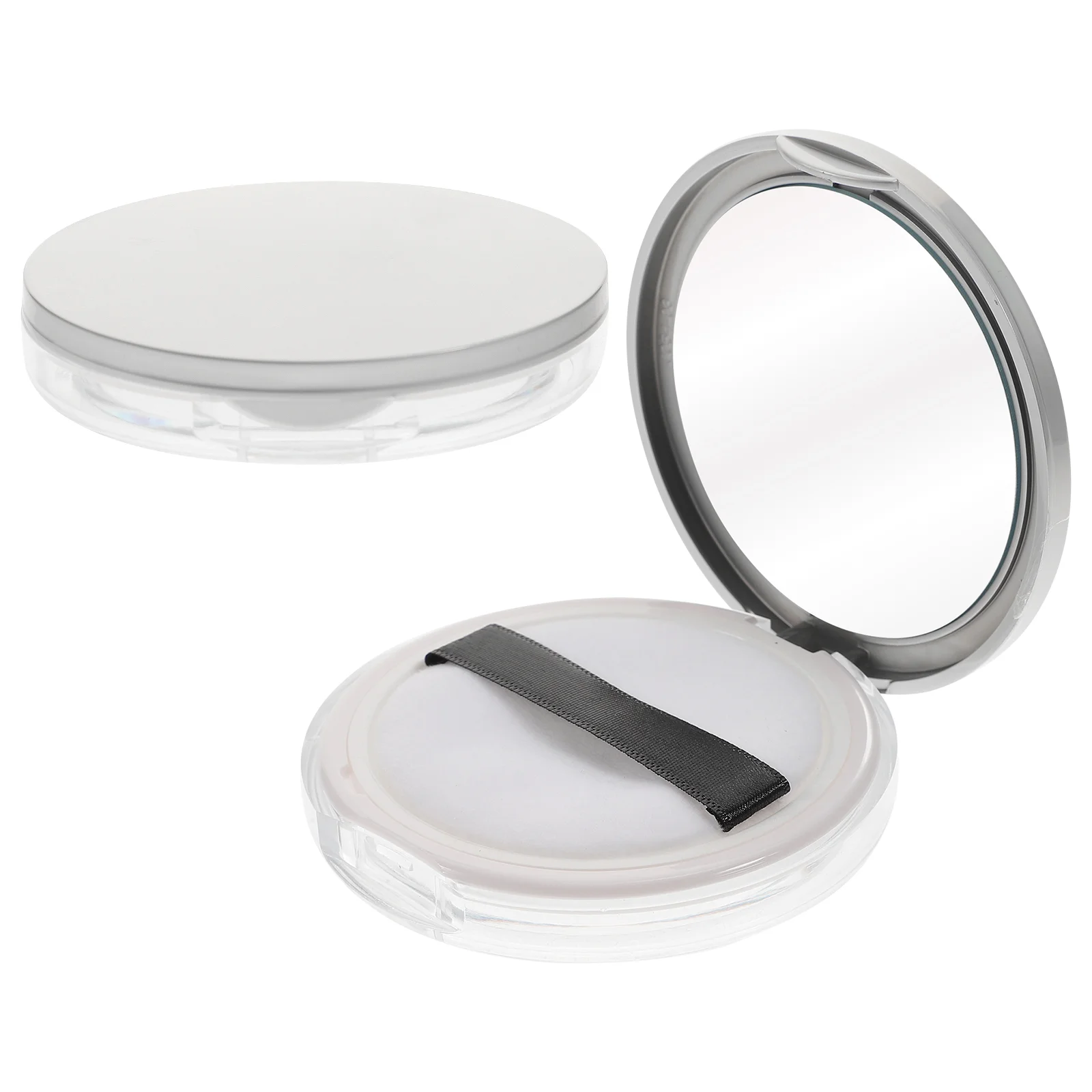 

2 Pcs Loose Powder Box 5 Empty Makeup Sieve Travel Plastic Portable Container Man Shampoo Dispenser