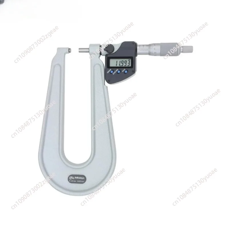 Flat-flat measuring faces Digital Sheet Metal Micrometers,0-25mm 0.001mm,389-251-30,made in japan