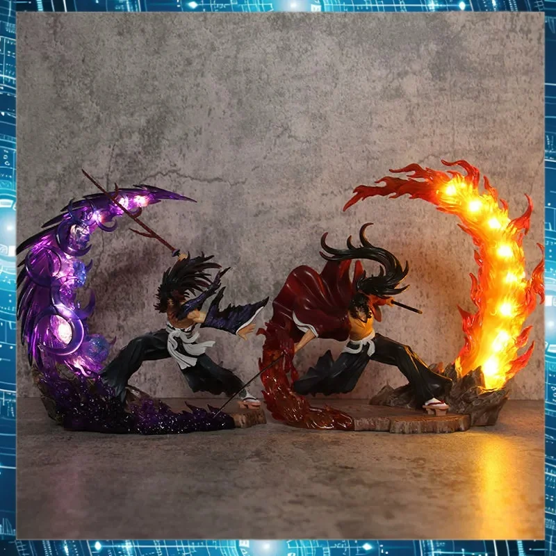 

New Demon Slayer Figures Kokushibo Action Figure Battery Luminescence Pvc Model Statue Tsugikuni Yoriichi Collection Toys Gifts