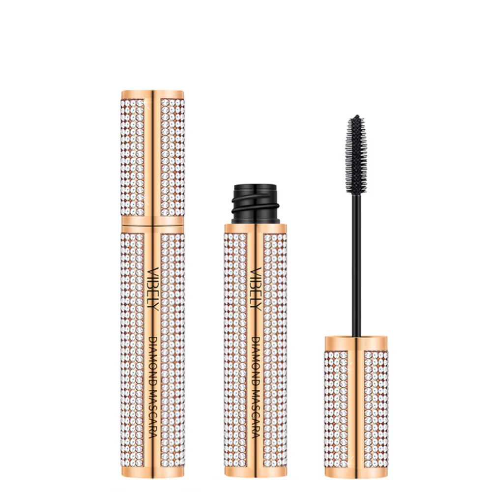 Vrouwen Diamond Mascara Waterproof Long Curling Extension Wimpers Micro Oogmake-up Cosmetica