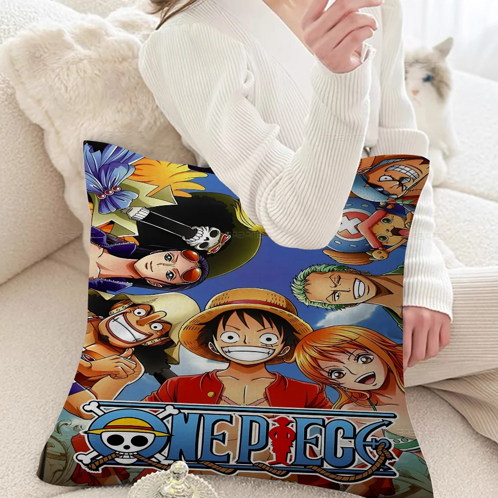 Anime 0-ONE P-PIECE Cushion Cover Pillow Cover Decor Pillowcase Printed Cushion Case For Couch