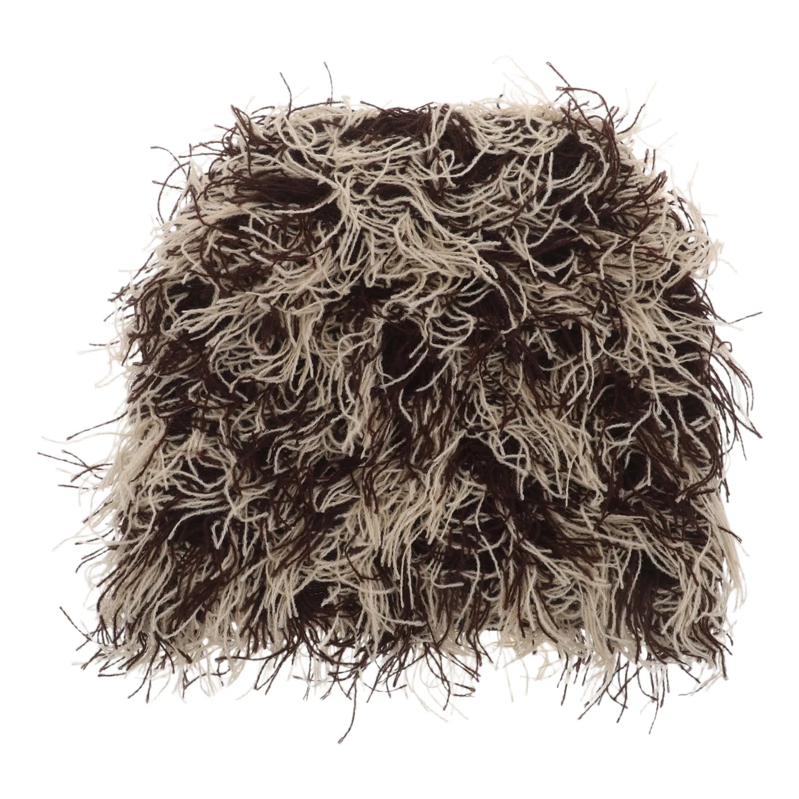 

Knitted Hat Distressed Skull Cap Beanie Hats for Men Crochet Caps Brown Women Snow